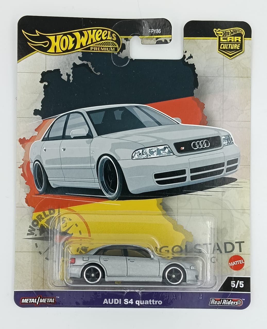 HOT Wheels Premium AUDI S4 quattro WORLD TOUR 1:64 Scale - Image 1