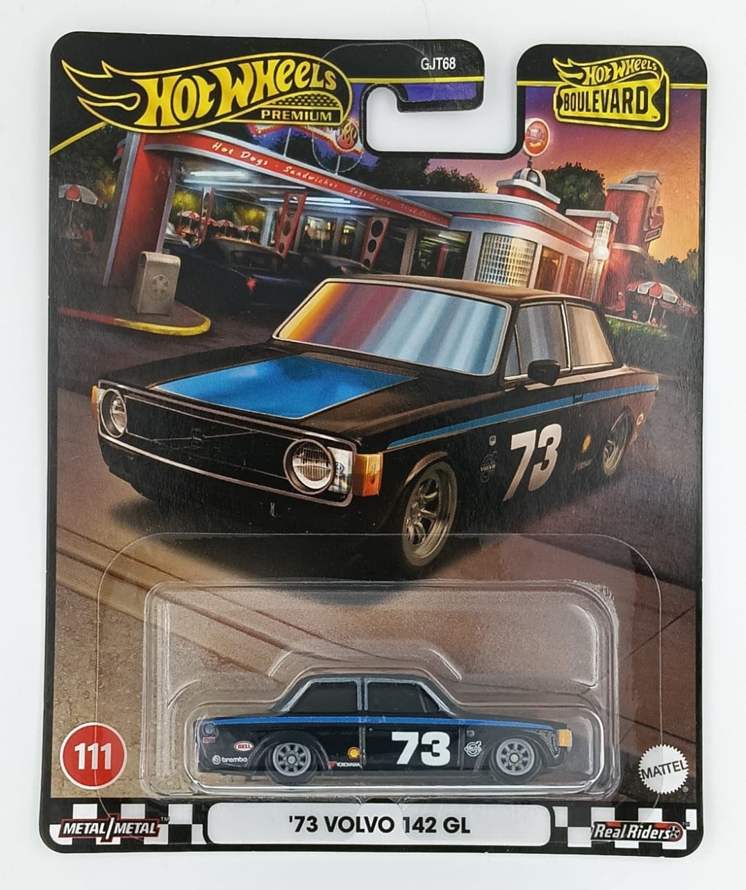 Hot Wheels Premium '73 VOLVO 142 GL BOULEVARD #111 1:64 Scale - Image 1