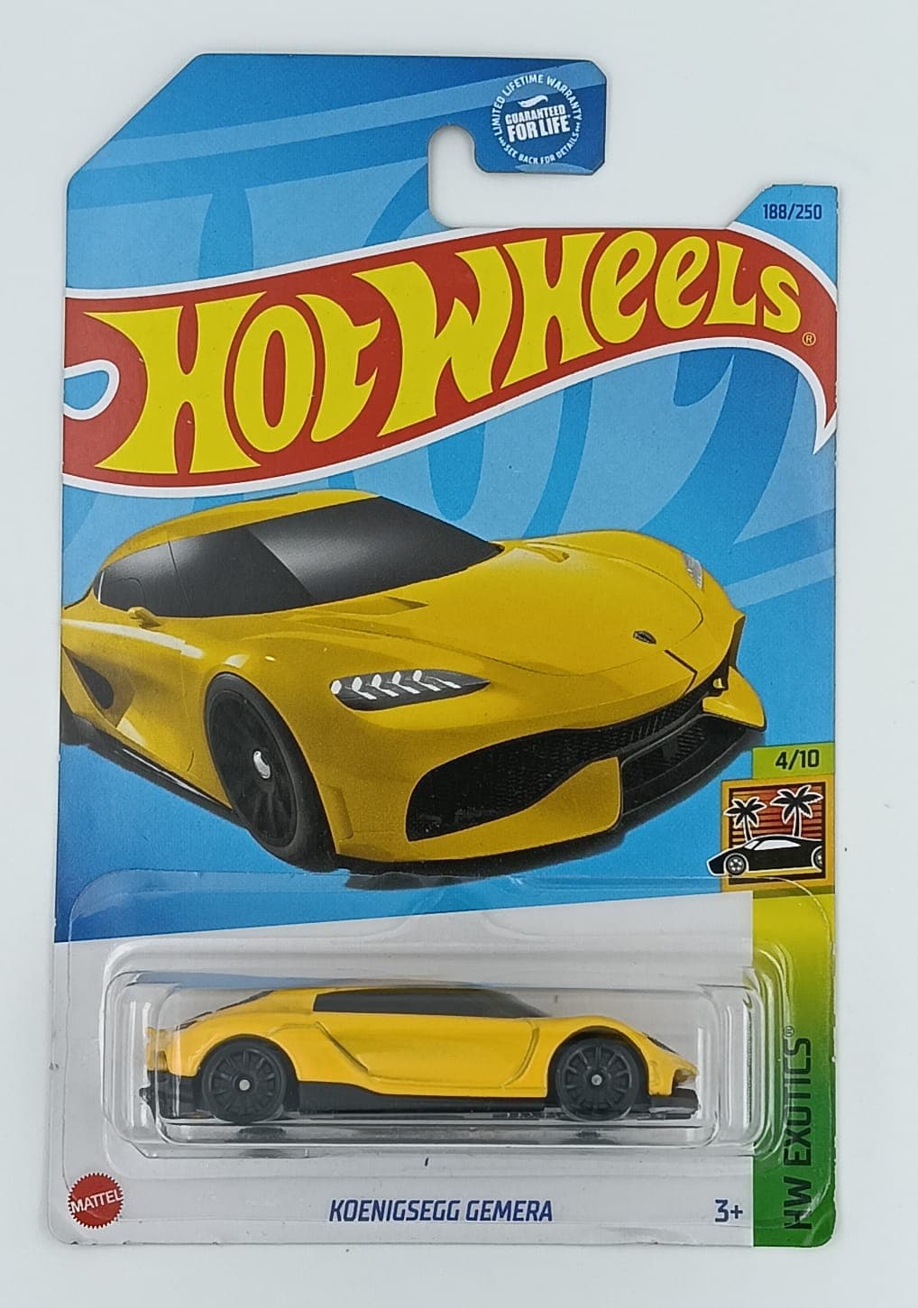HOT WHEELS MAIN LINE IMPORTED CARD KOENIGSEGG GEMERA - Image 1