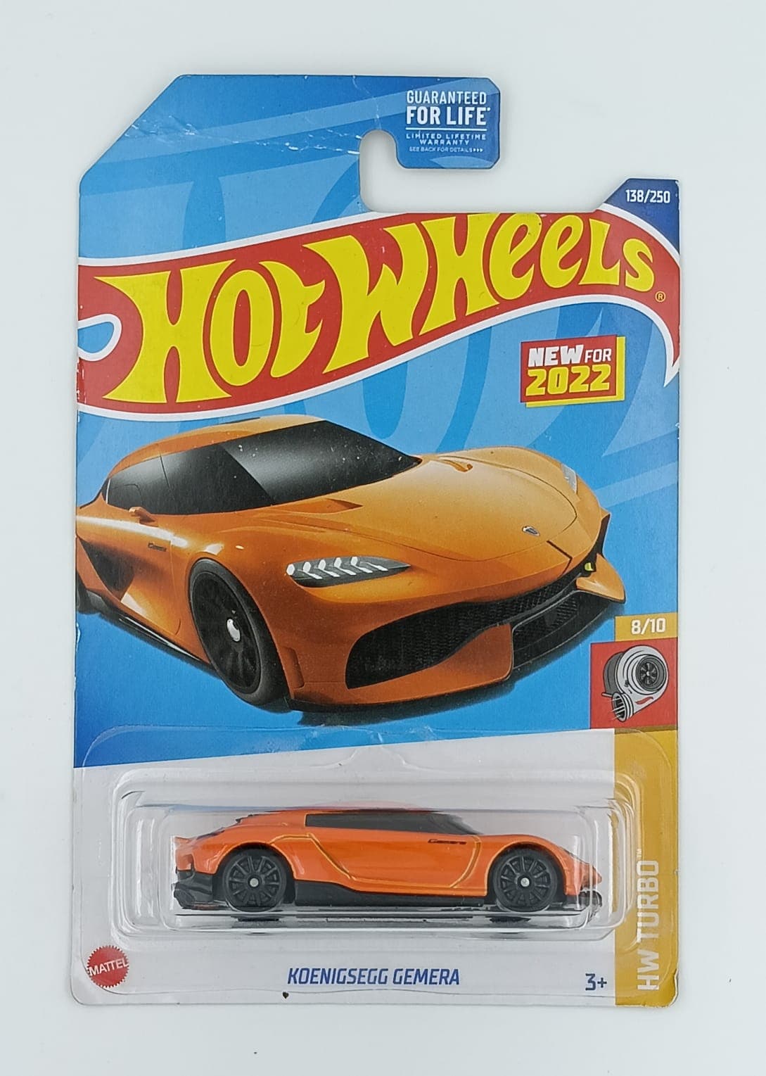 HOT WHEELS MAIN LINE IMPORTED CARD KOENIGSEGG GEMERA - Image 1