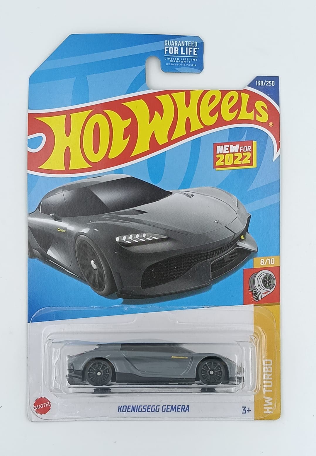 HOT WHEELS MAIN LINE IMPORTED CARD KOENIGSEGG GEMERA - Image 1