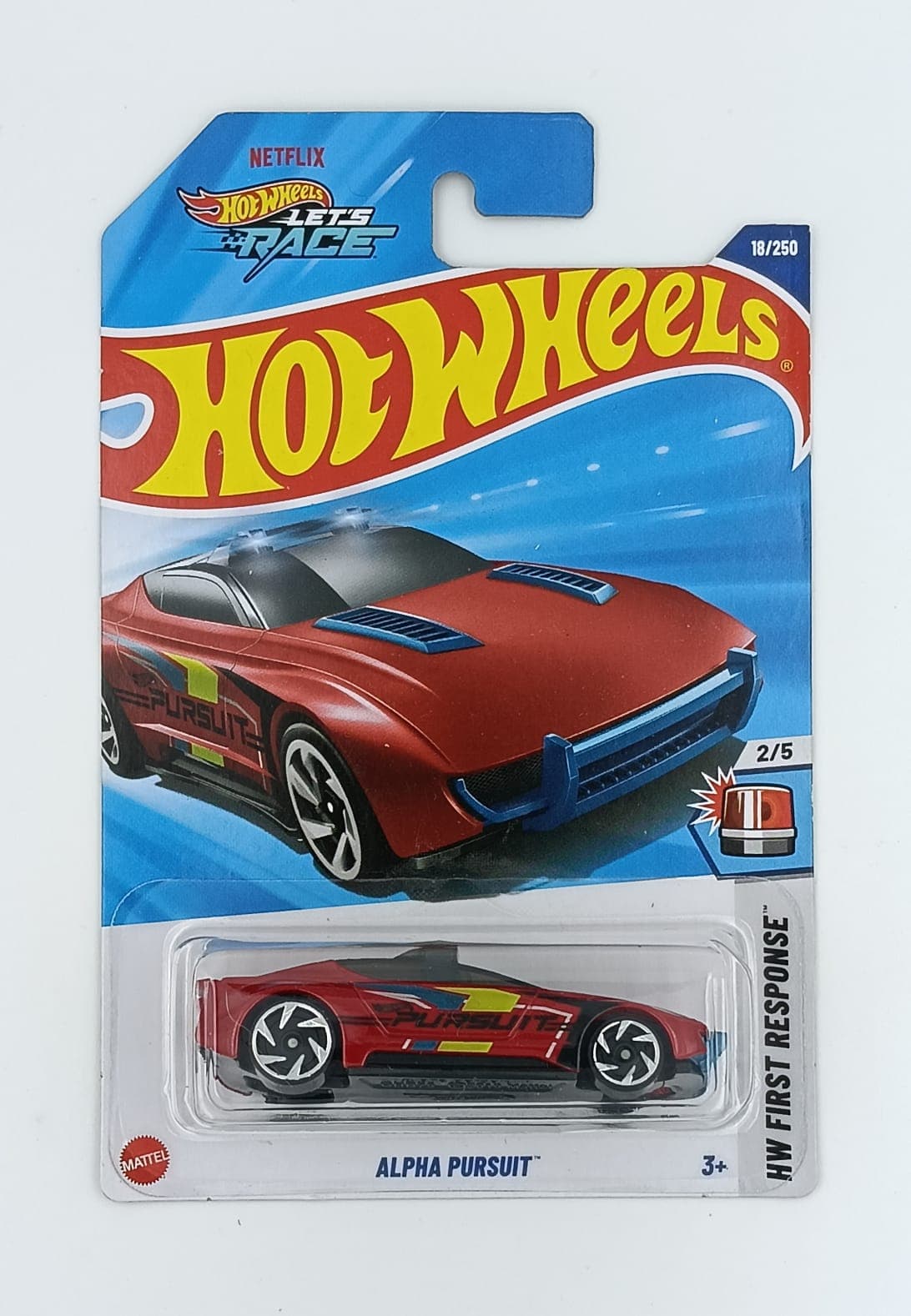 HOT WHEELS MAIN LINE IMPORTED CARD ALPHA PURSUIT - Image 1