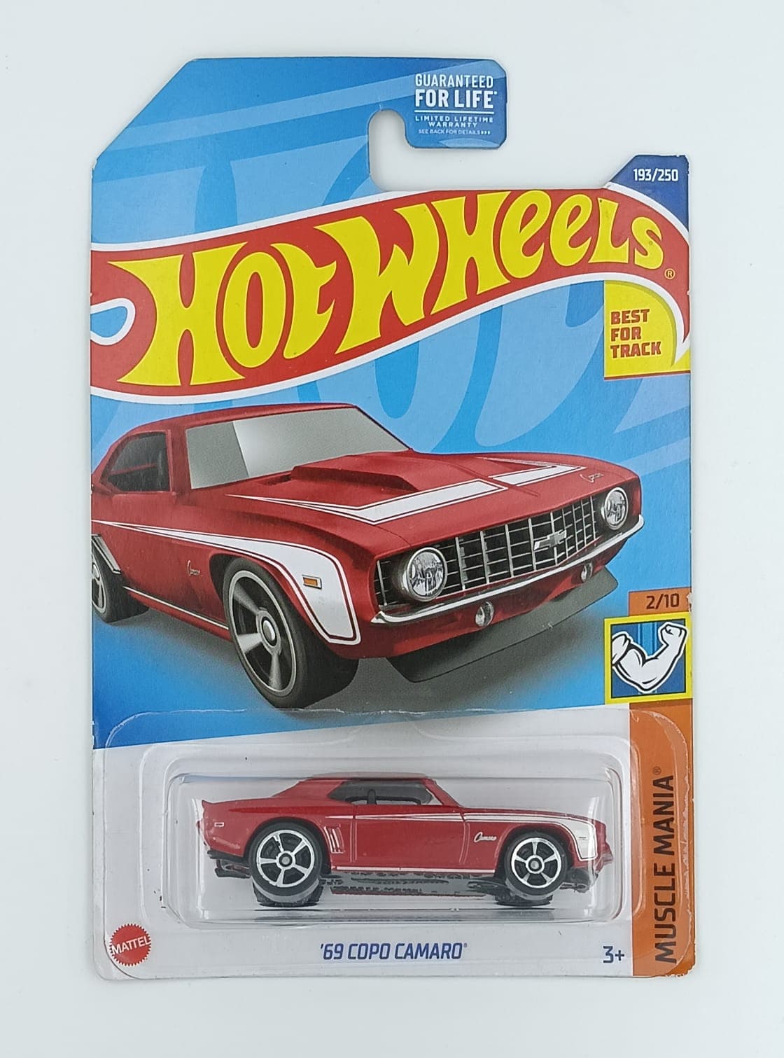 HOT WHEELS MAIN LINE IMPORTED CARD '69 COPO CAMARO - Image 1