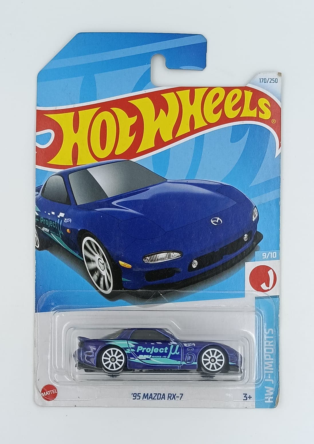 HOT WHEELS MAIN LINE CARD '95 MAZDA RX-7 - Image 1
