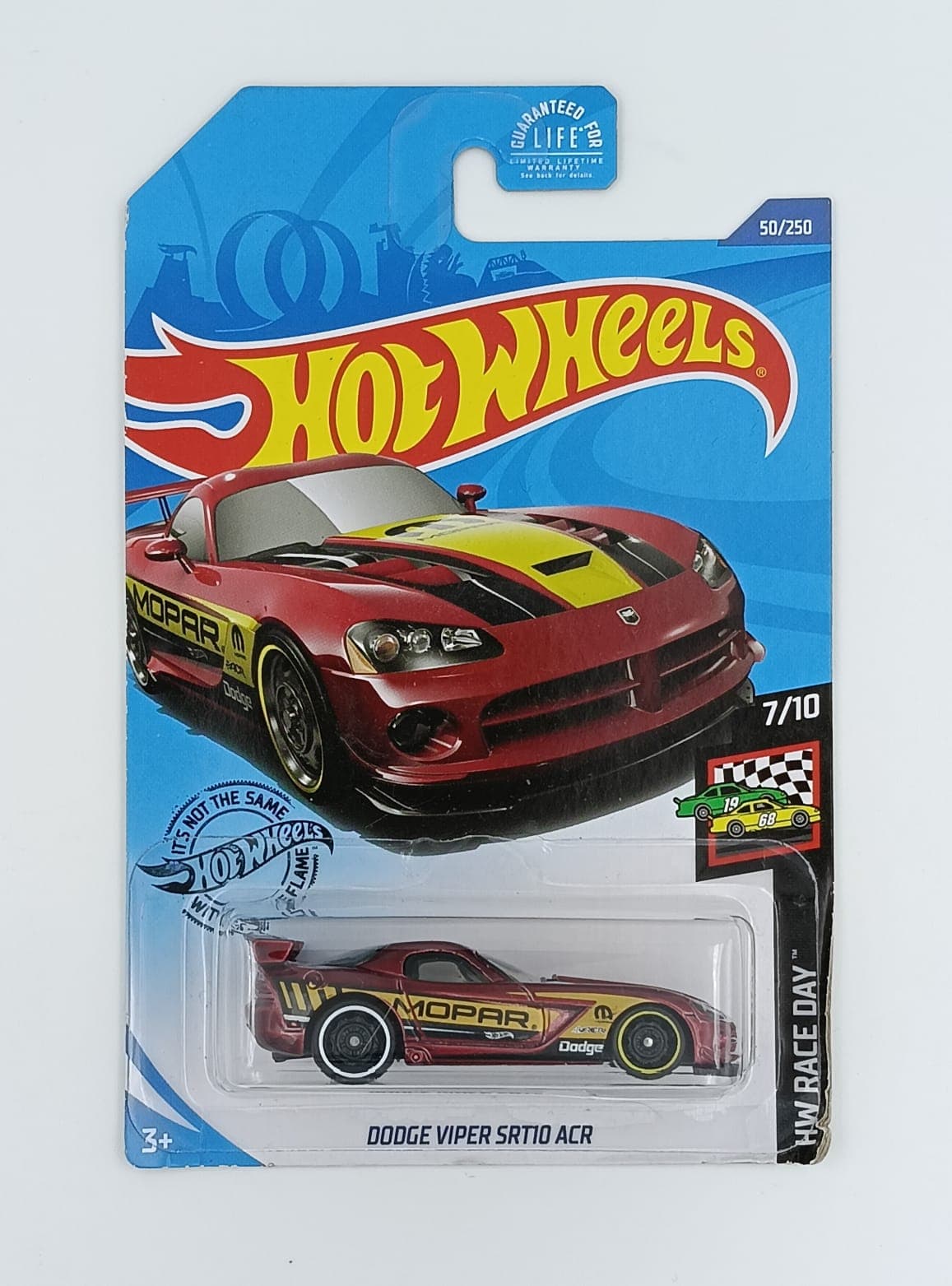 HOT WHEELS MAIN LINE IMPORTED CARD DODGE VIPER SRT10 ACR - Image 1