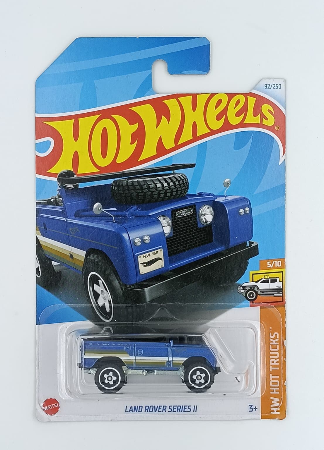 HOT WHEELS MAIN LINE IMPORTED CARD LAND ROVER SERIES II - Image 1