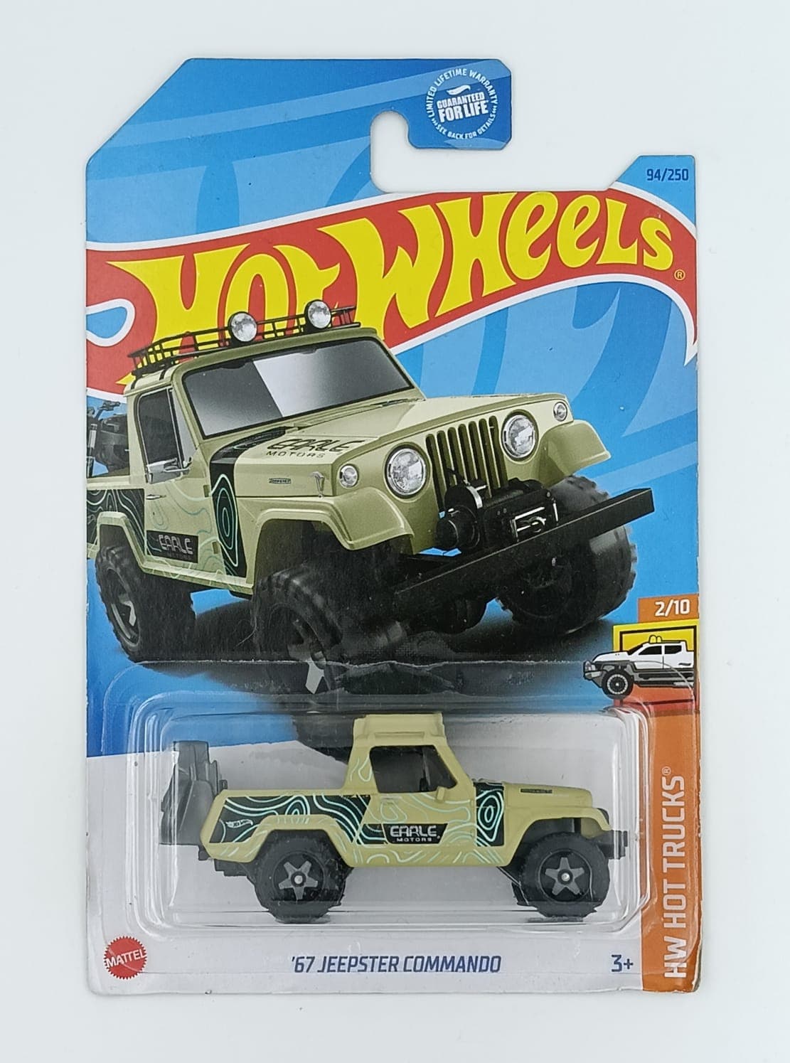 HOT WHEELS MAIN LINE IMPORTED CARD '67 JEEPSTER COMMANDO - Image 1