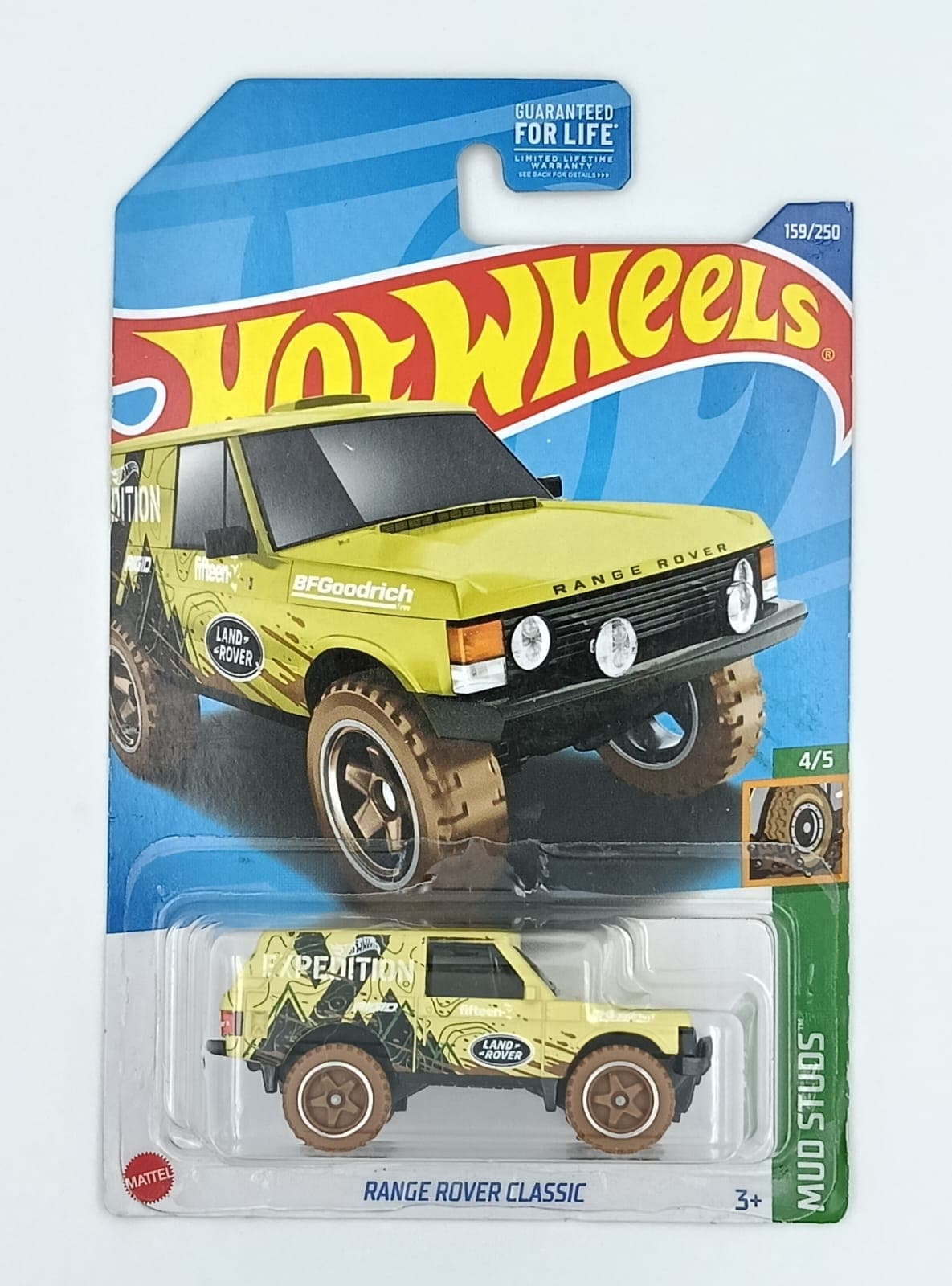 HOT WHEELS MAIN LINE IMPORTED CARD RANGE ROVER CLASSIC - Image 1