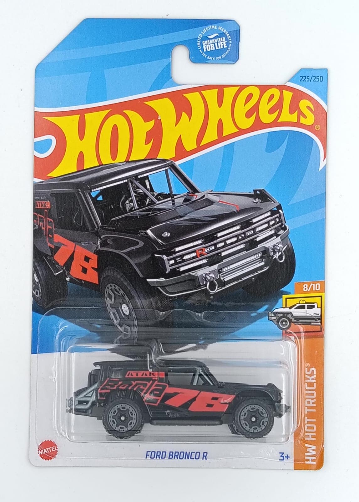 HOT WHEELS MAIN LINE IMPORTED CARD FORD BRONCO R - Image 1