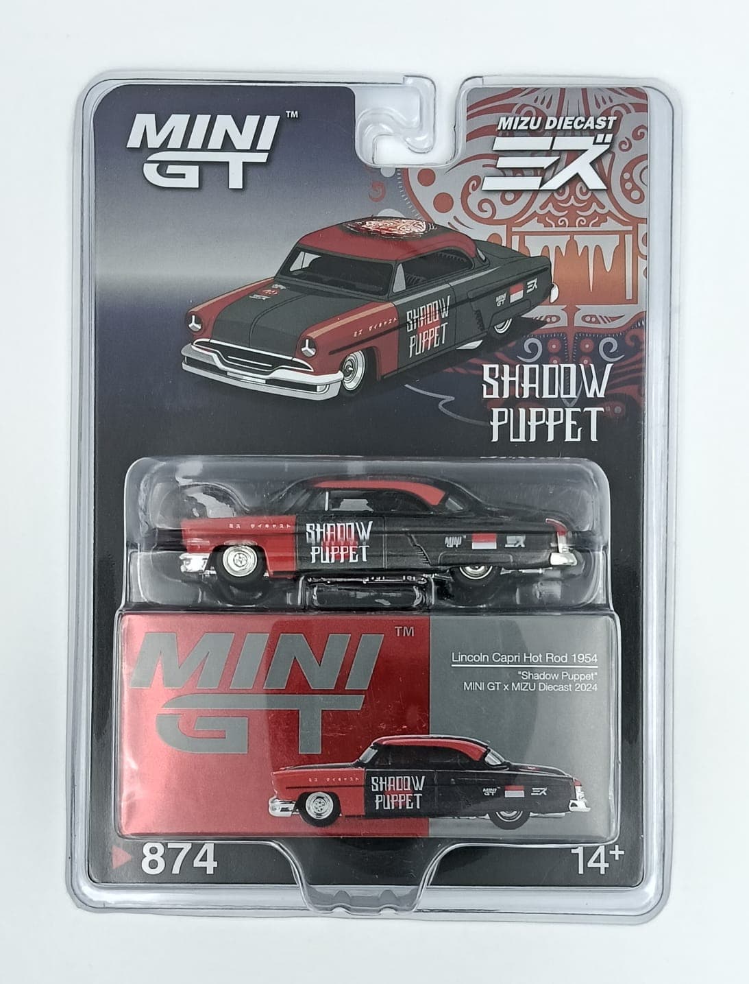 MINI GT BLISTER Lincoln Capri Hot Rod 1954 #874 - Image 1