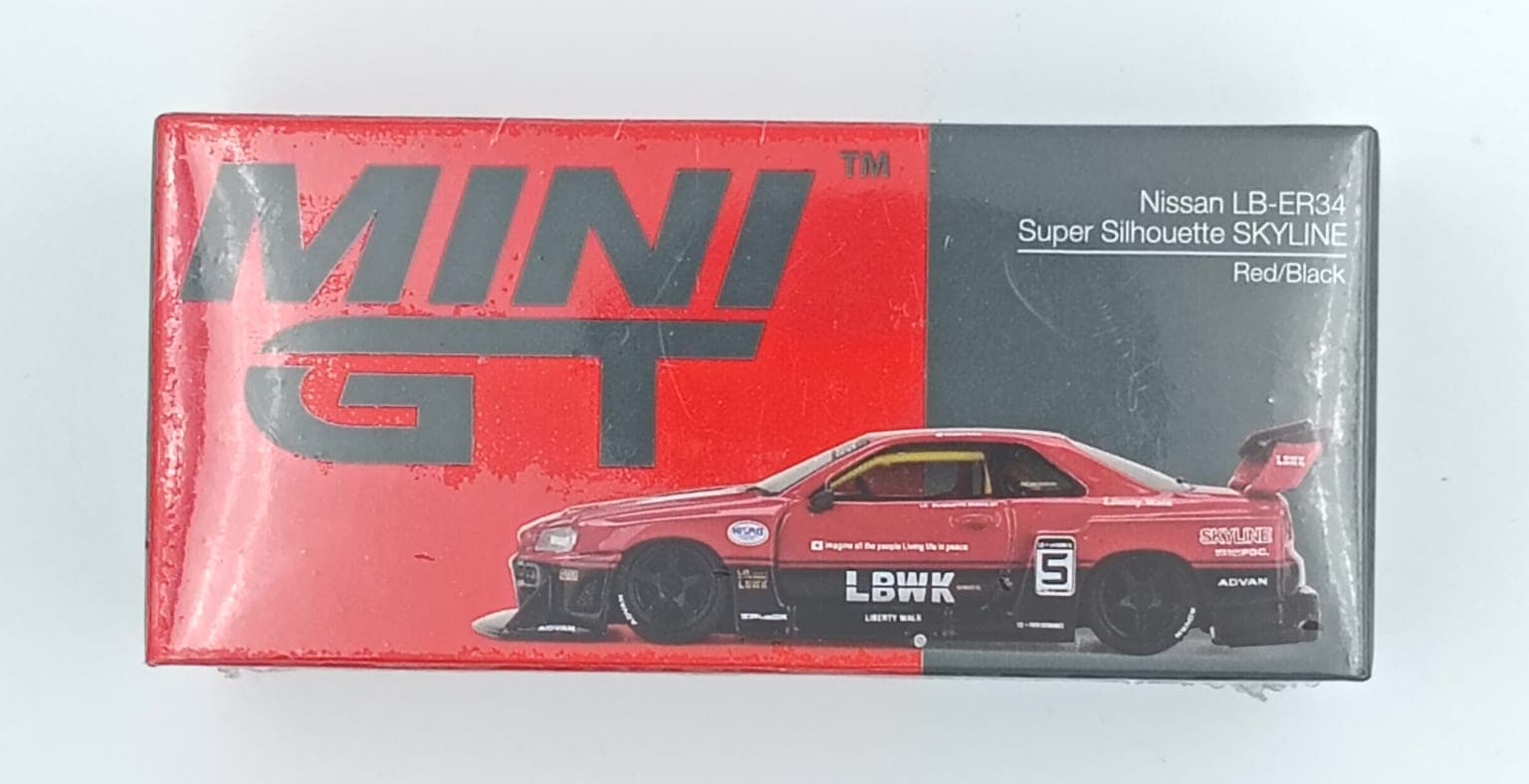 MINI GT BOX Nissan LB-ER34 Super Silhouette SKYLINE - Image 1