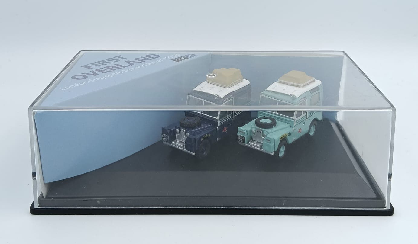 OXFORD DIECAST FIRST OVERLAND London-Singapore by Land Rover 1955/6 SCALE 1:76 - Image 1