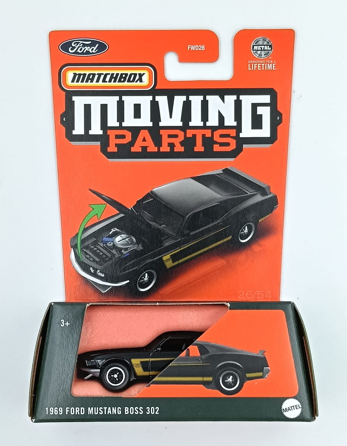 MATCHBOX 1969 FORD MUSTANG BOSS 302 MOVING PARTS - Image 1