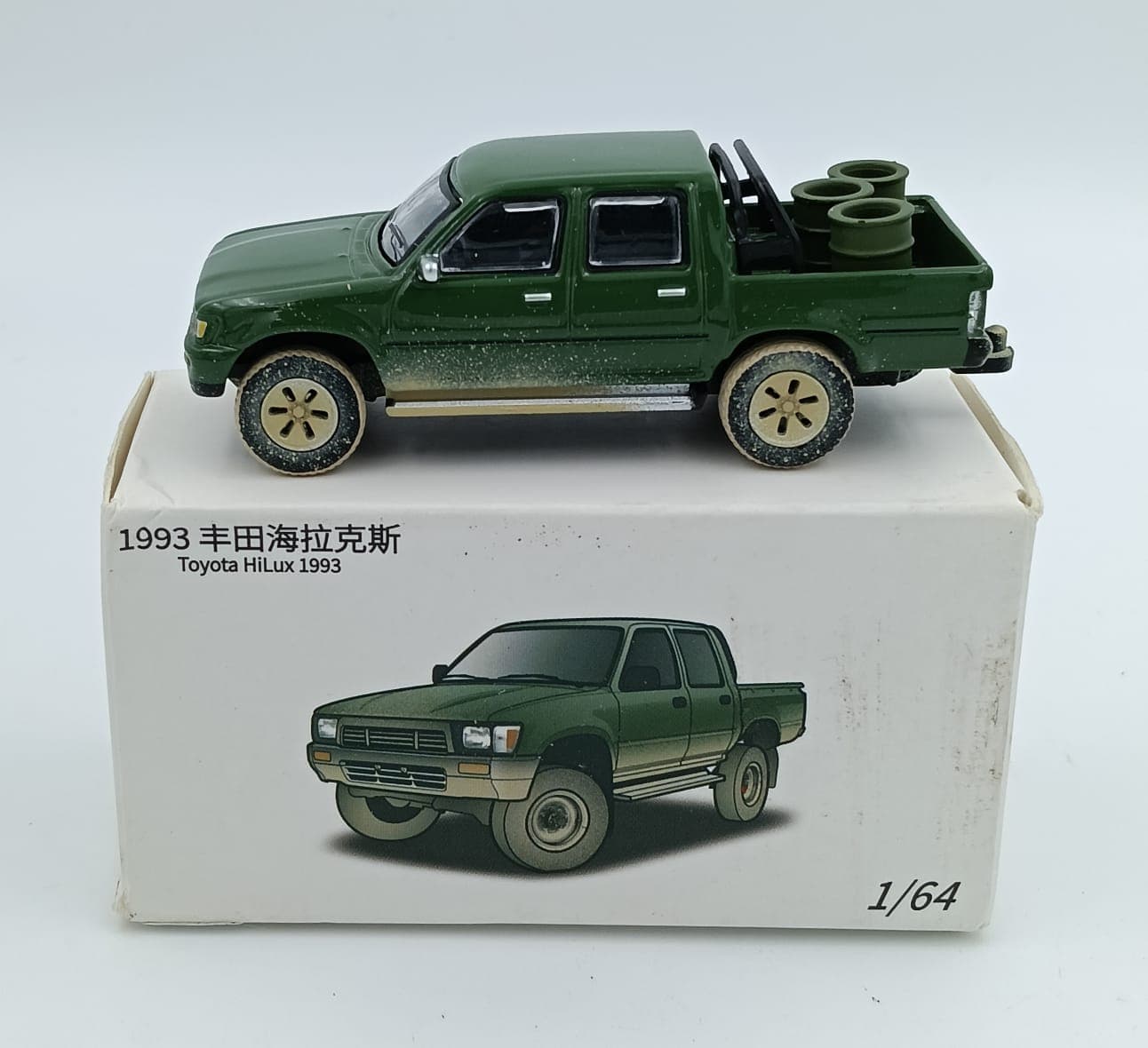 DIECAST TOY WHEEL TOYOTA HIKUX 1993 - Image 1