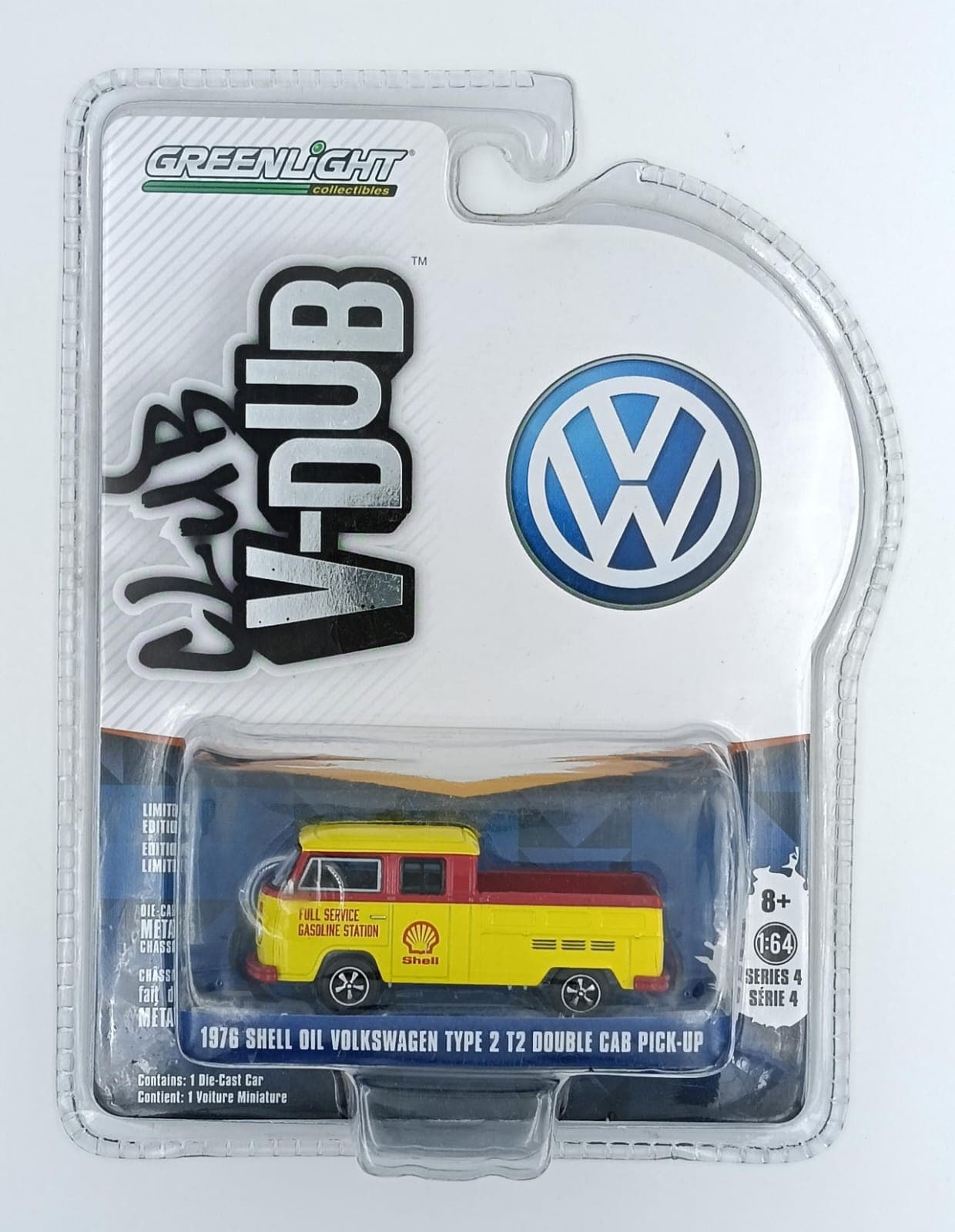 GREENLIGHT 1976 SHELL OIL VOLKSWAGEN TYPE 2 DOUBLE CAB PICK-UP - Image 1