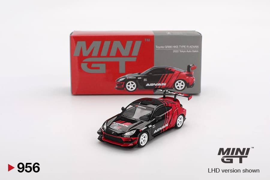MINI GT BOX TOYOTA GR86 HKS TYPE-R ADVAN - Image 1